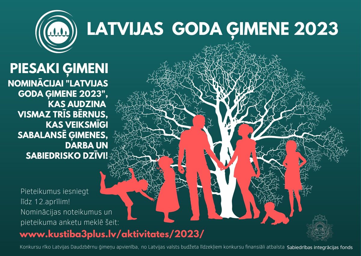 Par konkursu Latvijas Goda ģimene 2023